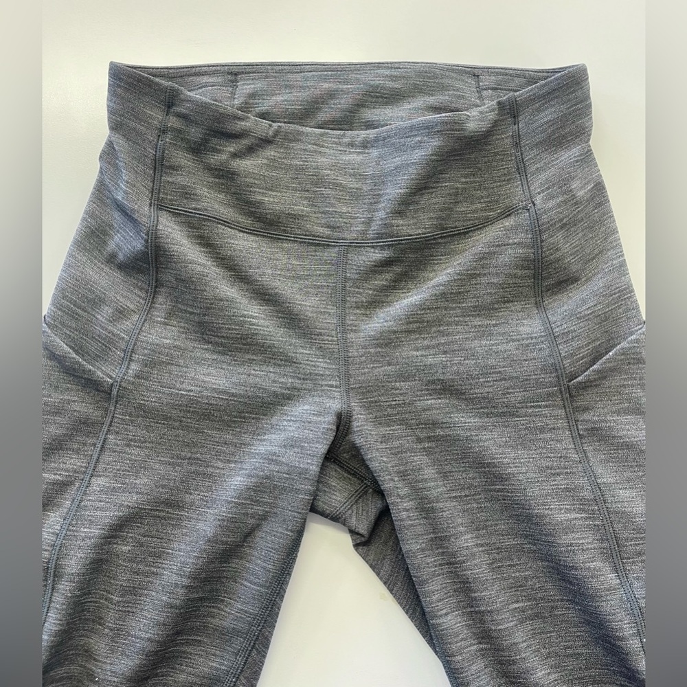 Lululemon Speed Up Tight 28" With Pockets Heathered Black sz 6 - Picture 8 of 14